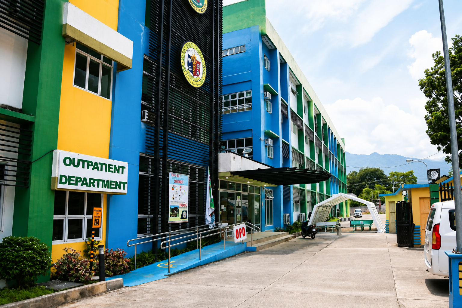 Louis A Tiam Medical Center facade showing clinical training entrance
